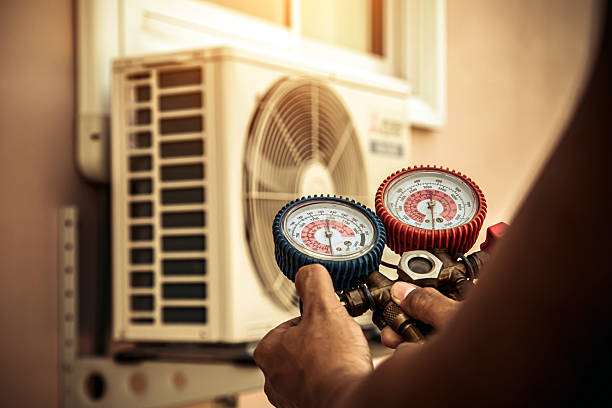 Professional Hvac technician working in Portage, UT